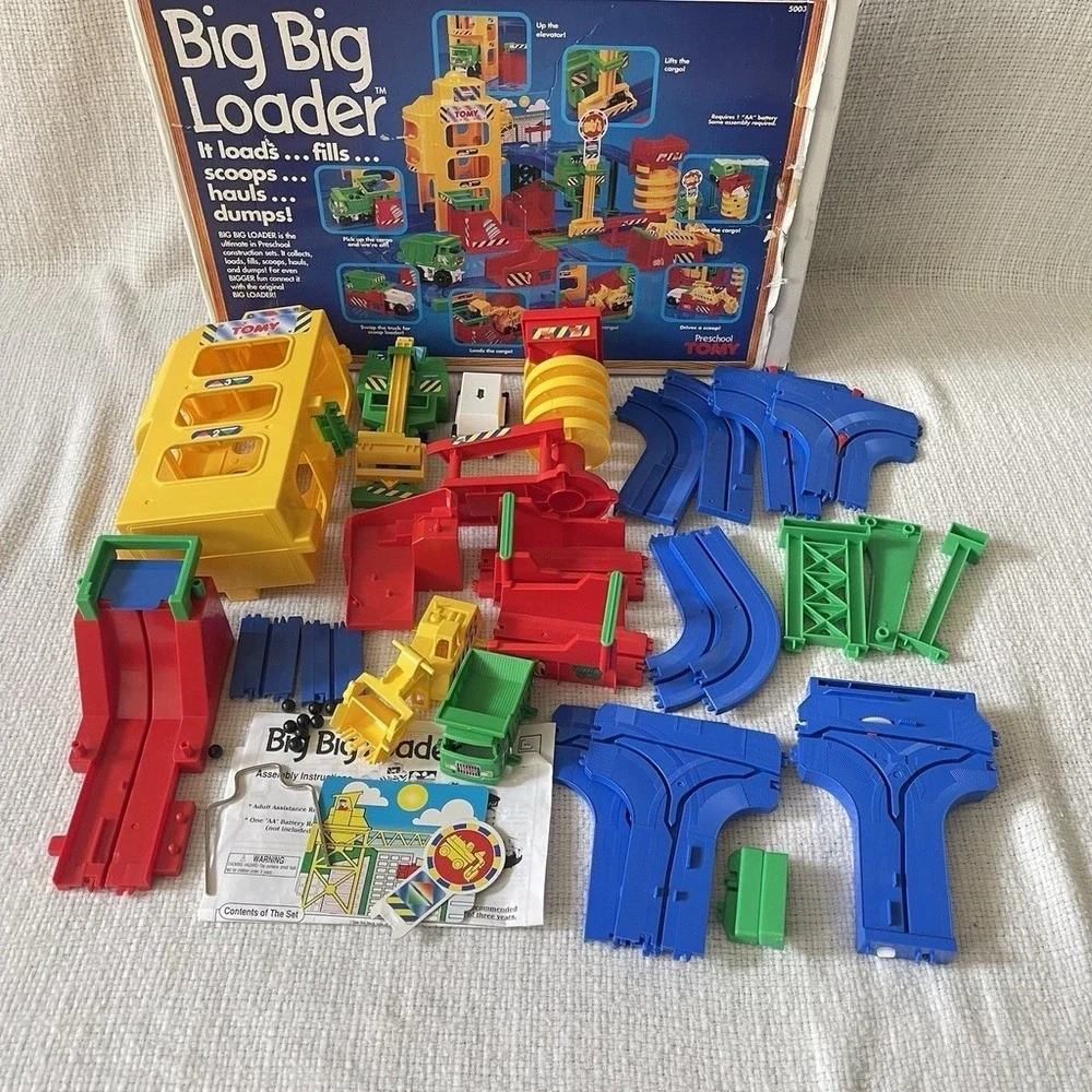 Tomy Big Big Loader Construction Set COMPLETE In Original Box 1994 Playset 5003